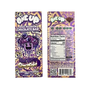 one up amanita magic mushroom chocolate bars blueberry cheesecakecopy.webp